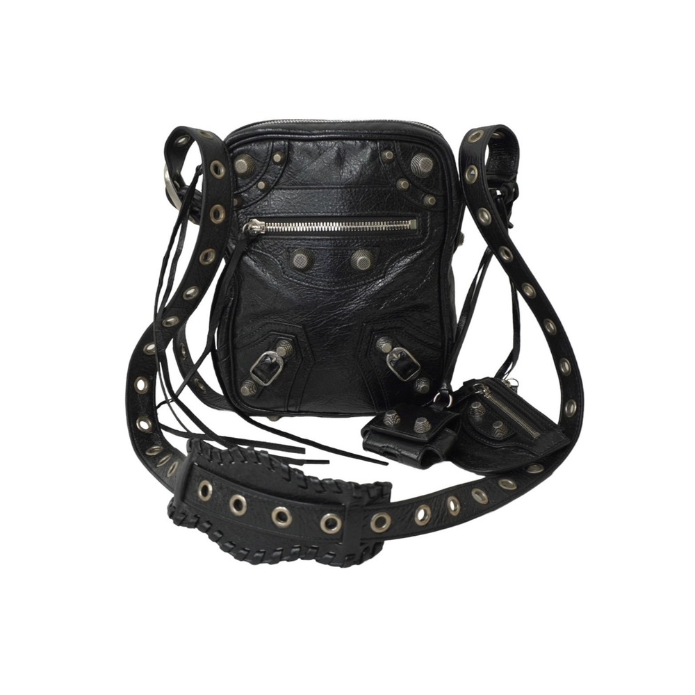 BALENCIAGA Le Cagoule shoulder bag black